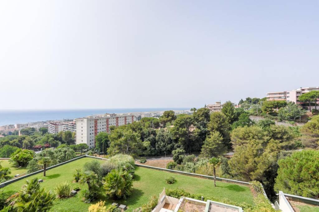 Sea View Apartment In Residence With Swimming Pool! Niza Exterior foto
